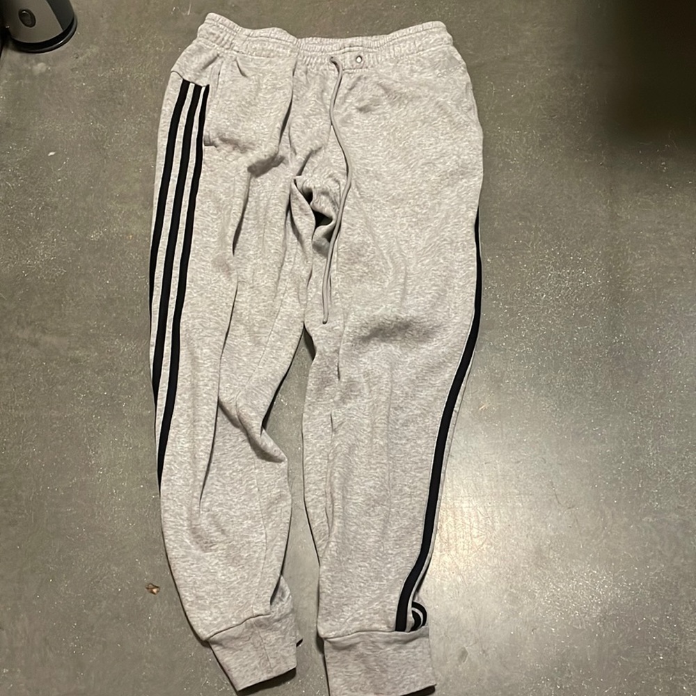 adidas size s grey jogger sweatpants